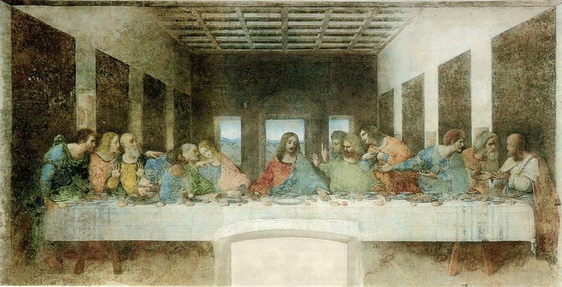 A Última Ceia, de Leonardo da Vinci(1452-1519). A Última Ceia, de Leonardo da Vinci(1452-1519).